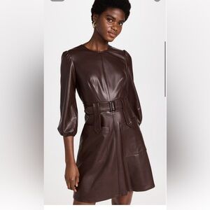 Shoshanna
Broome Faux Leather Dress